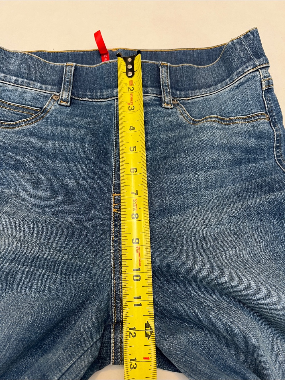 SPANX Wide-Leg High-Rise Jeans Medium Wash Stretch Shaping denim pants medium - Picture 7 of 13